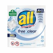 All Laundry Detergent, 25.8 oz Pack, Liquid, Unscented, 39 PK 73978EA
